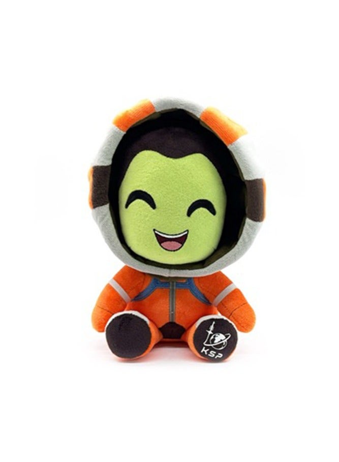 عام دمية لينة أنثى من لعبة Kerbal Space Program، تُعيد تصوير الشخصية بدقة وجمال، ويمكن استخدامها كقطعة ديكور رائعة في الغرفة. - Image 1