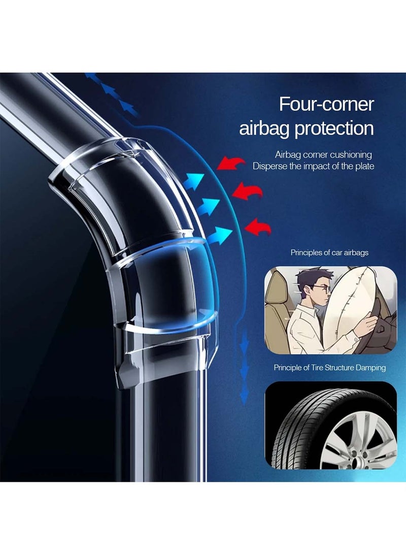 Wtech Apple iPhone 16 Pro Max 2024 TPU Bumper Corners with Hard PC Case Cover - Clear - Image 3