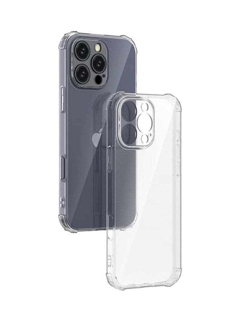 Wtech Apple iPhone 16 Pro Max 2024 TPU Bumper Corners with Hard PC Case Cover - Clear - Image 4