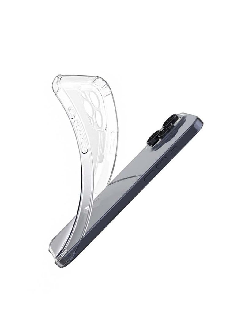 Wtech Apple iPhone 16 Pro Max 2024 TPU Bumper Corners with Hard PC Case Cover - Clear - Image 5