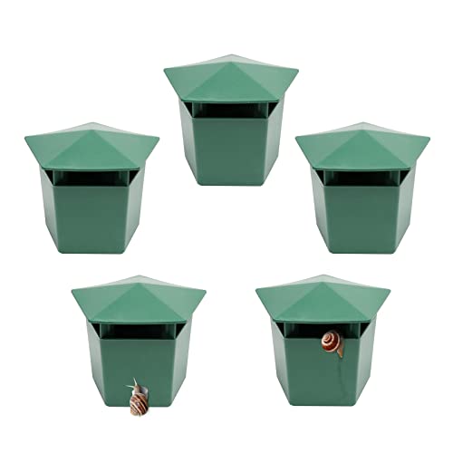 Beslands 5 Pcs Plastic Box 3.9" x 2.4" x 2.8" (Green) - Image 1