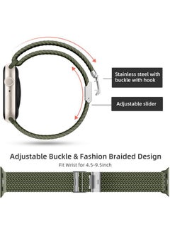 Lerobo 2 Pack Stretchy Braided Bands Compatible for Apple Watch Band 38mm 40mm 41mm for Men Women,Elastic Solo Loop Strap Sport Strap Wristband for Apple Watch iWatch Bands Series 8/7/6/5/4/3/2/1/SE  - Image 4