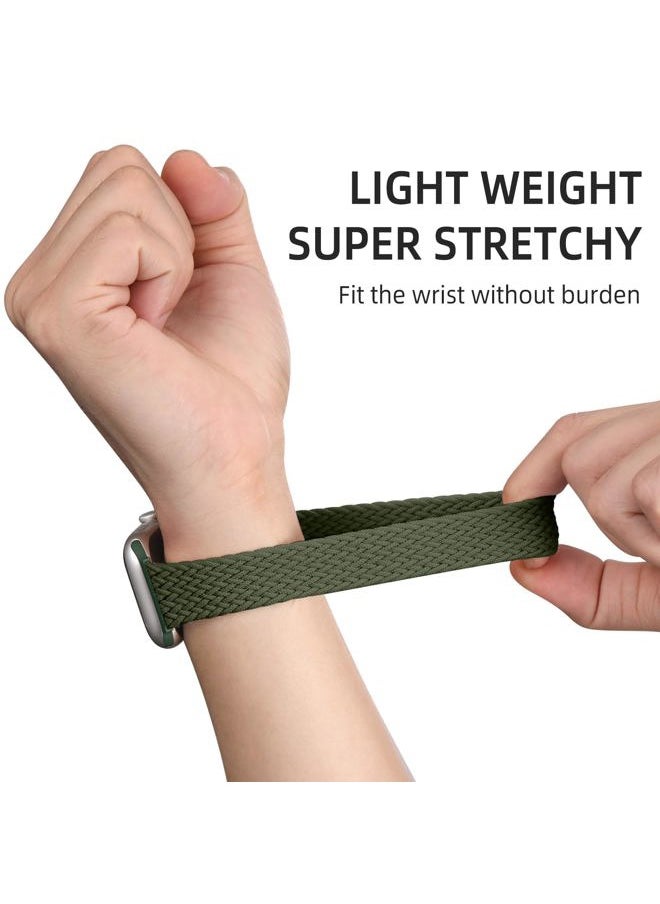 Lerobo - 2 Pack Stretchy Braided Bands Compatible for Apple Watch Band 38mm 40mm 41mm for Men Women,Elastic Solo Loop Strap Sport Strap Wristband for Apple Watch iWatch Bands Series 8/7/6/5/4/3/2/1/SE - Image 1