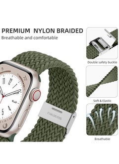 Lerobo 2 Pack Stretchy Braided Bands Compatible for Apple Watch Band 38mm 40mm 41mm for Men Women,Elastic Solo Loop Strap Sport Strap Wristband for Apple Watch iWatch Bands Series 8/7/6/5/4/3/2/1/SE  - Image 2
