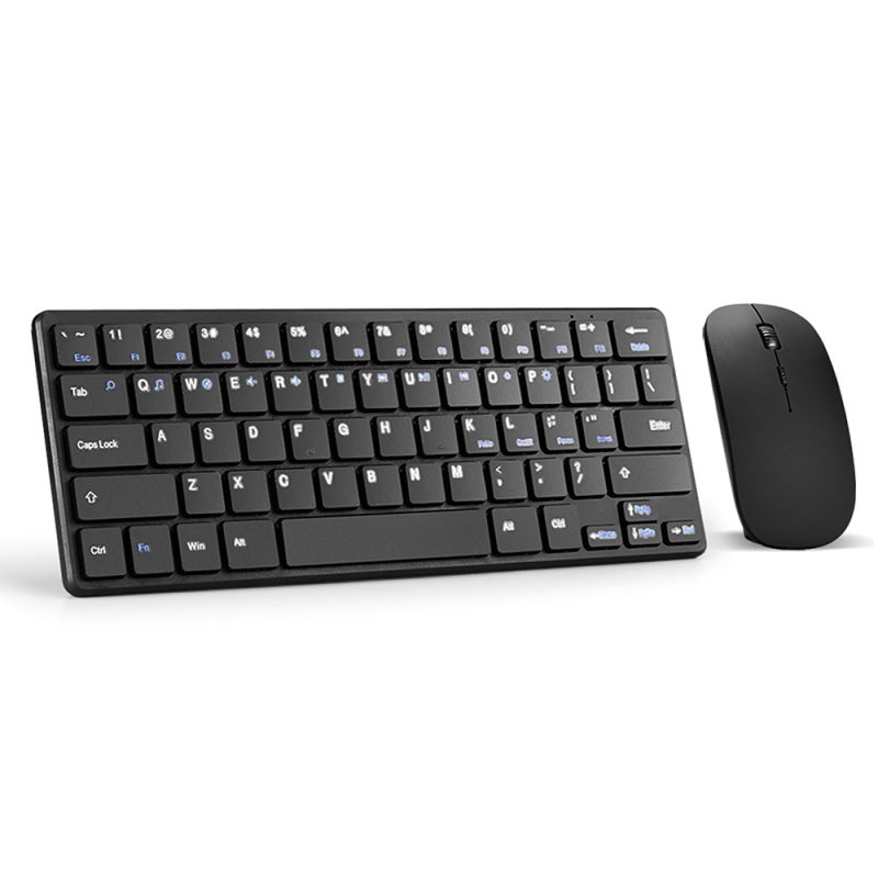 Wireless Keyboard: 64-Key Black Compact Design - Reliable 2.4GHz 10-Meter Connection Ergonomic Portable Keyboard for Office Gaming Multi-Device Use - Image 1