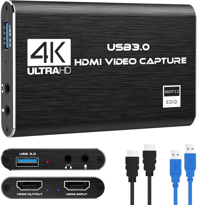 Rybozen بطاقة التقاط الألعاب USB 3.0 بطاقة فيديو HD 1080P HDMI تسجيل فيديو مع البث المباشر وجهاز تسجيل البث لأنظمة ويندوز ولينكس وماك - Image 1