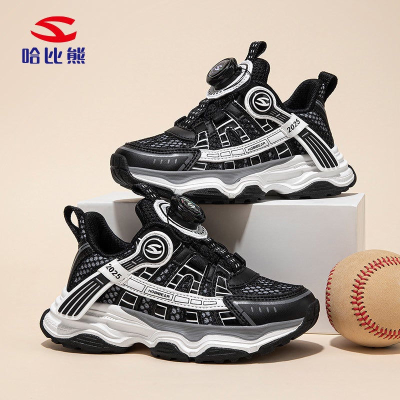 Habixiong Double Net Children'S Net Shoes Autumn Breathable Sneaker New Girls Ultra Light Casual Shoes Button Shoes Generation Hair - Image 5