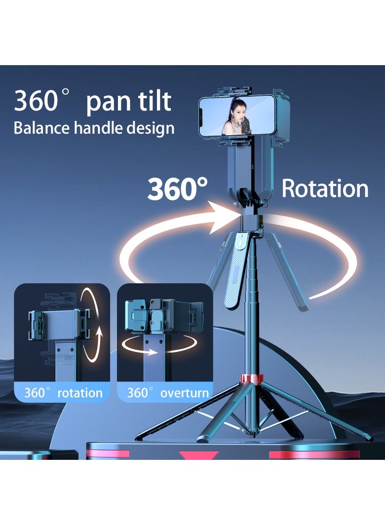 Extendable Selfie Stick Tripod with 360° Rotation & Remote Control – Stable Design & Multi-Device Compatible  - Image 2