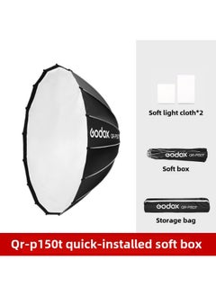 GodoxBW60*90 70*100 80*120cm Soft Box Double Layer Soft Light Cloth Fabric Baorong Bayonet Shadow-Body Color:(Quick Release) QR-P150T Quick Release SofT Box