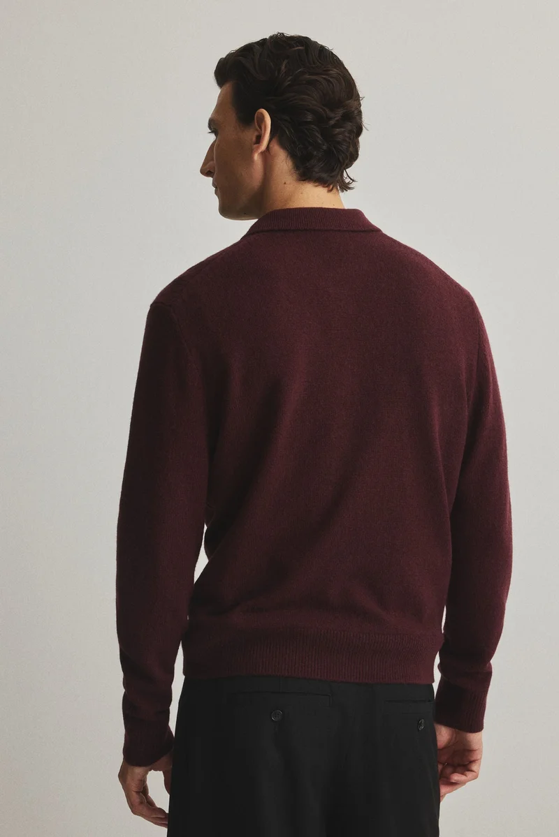 H&M  Regular Fit Wool polo shirt for Men | Best Price UAE