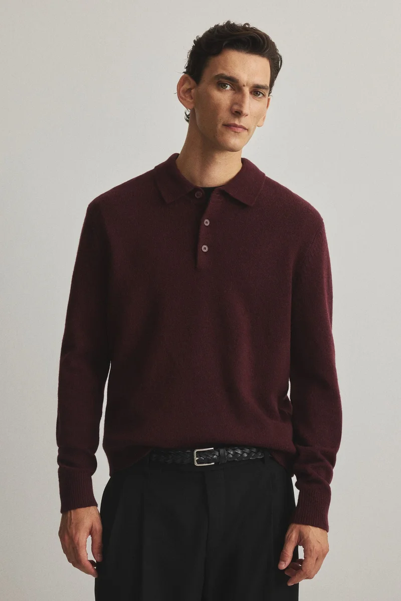 H&M Regular Fit Wool polo shirt