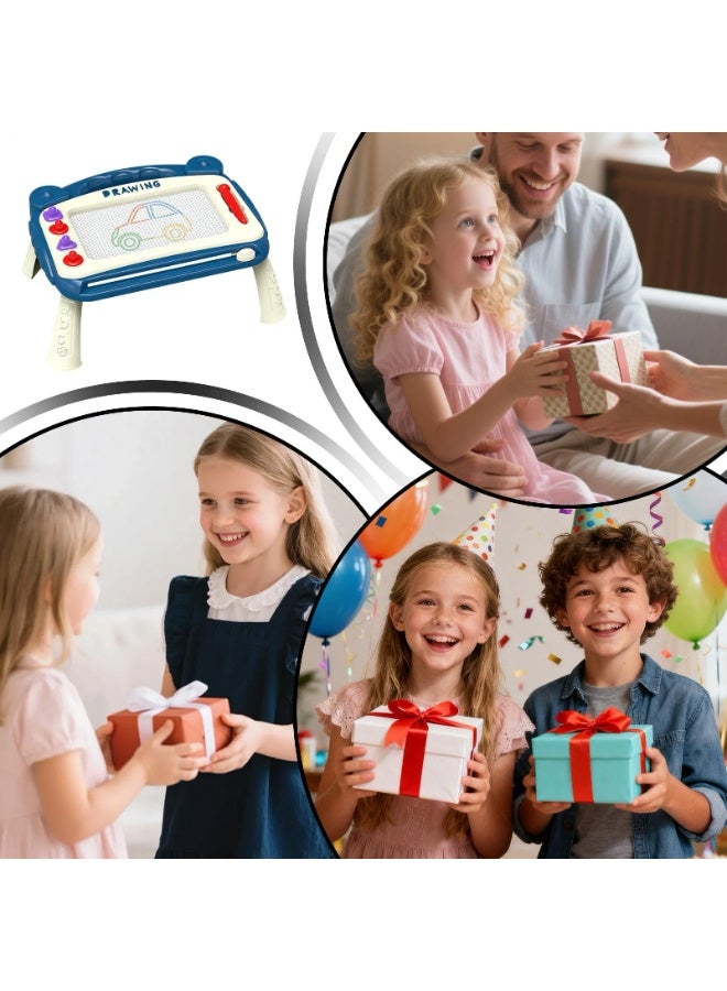 Kids Magnetic Drawing Board with Detachable Legs, Erasable Colorful Drawing Tablet for 2-6 Year Olds - Image 3