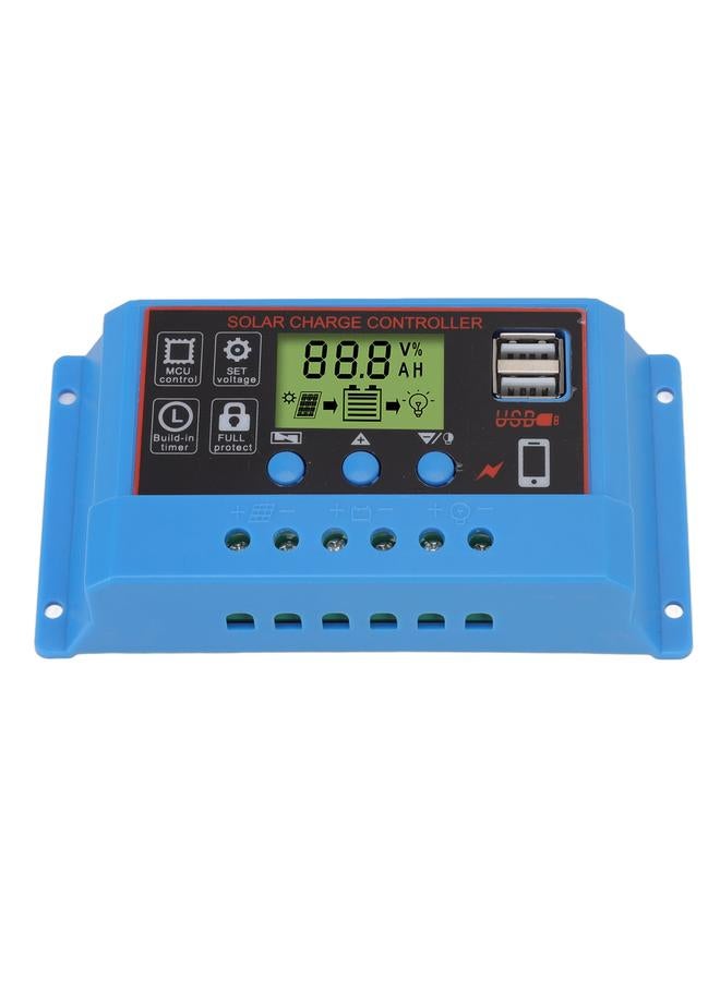 Thoraya 12V 24V Solar Charge Controlle LCD Display Solar Panel Controller for Billboard Warning Light 30A  - Image 3