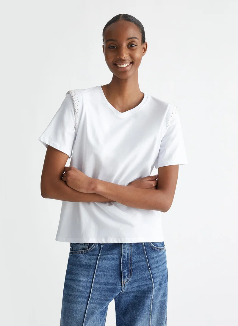 Liu Jo T-shirt with rhinestones