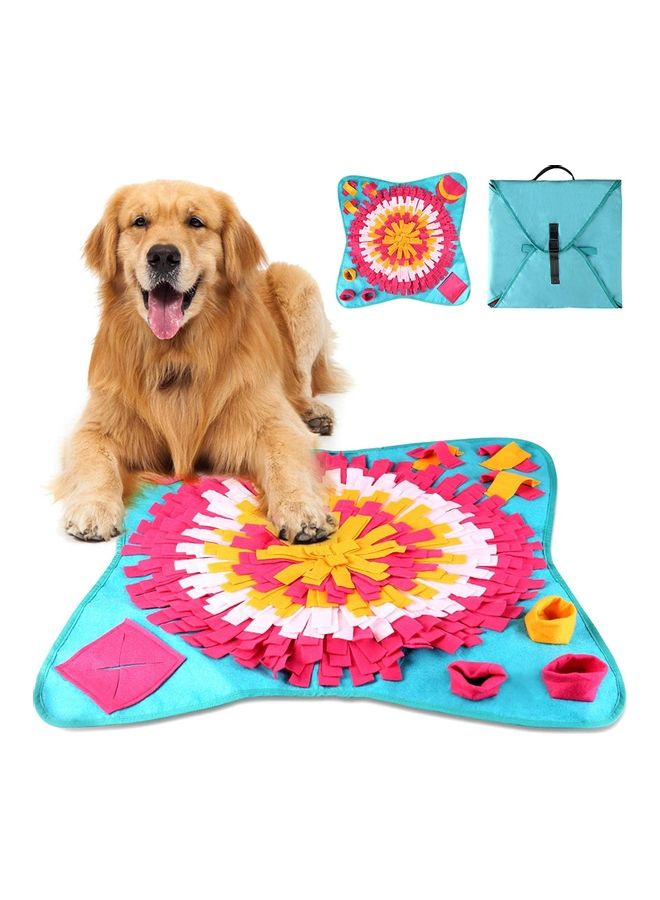 NIBEMINENT Pet Snuffle Feeding Mat Multicolour 70 x 70cm - Image 1