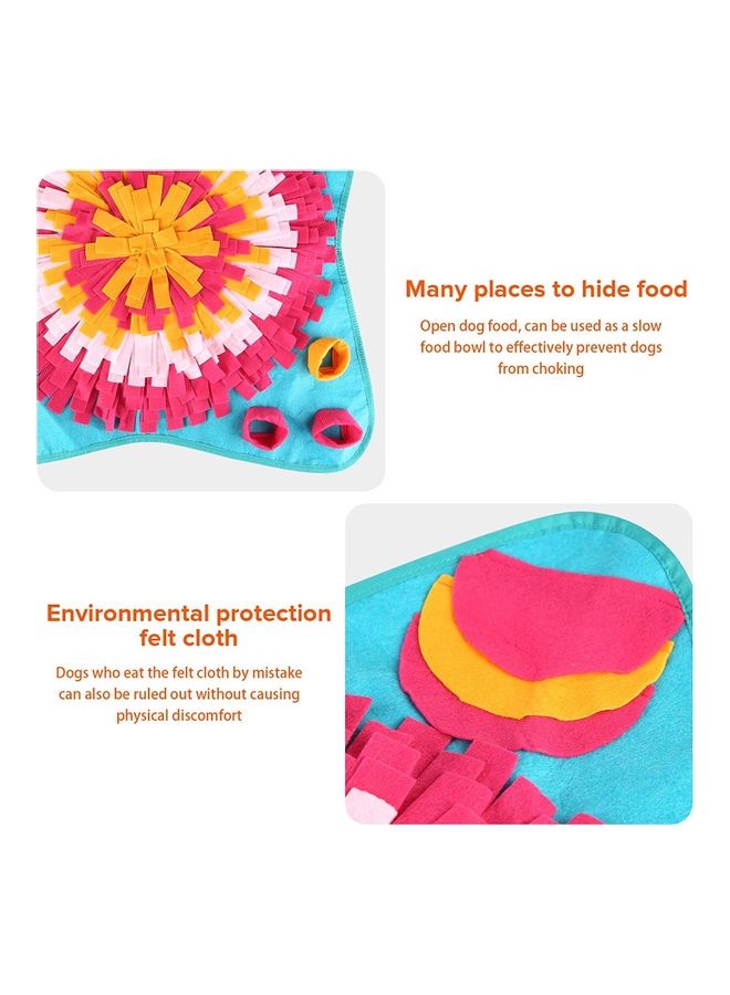NIBEMINENT Pet Snuffle Feeding Mat Multicolour 70 x 70cm - Image 3