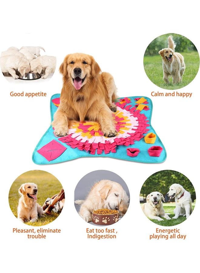 NIBEMINENT Pet Snuffle Feeding Mat Multicolour 70 x 70cm - Image 4