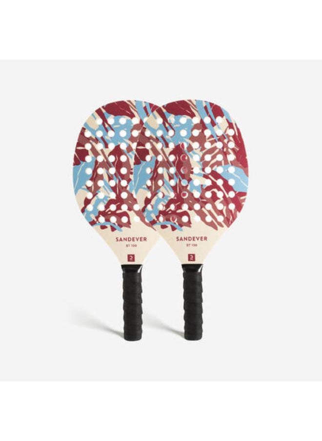SANDEVER Beach Tennis Racket Set Experience - Red  - Image 1