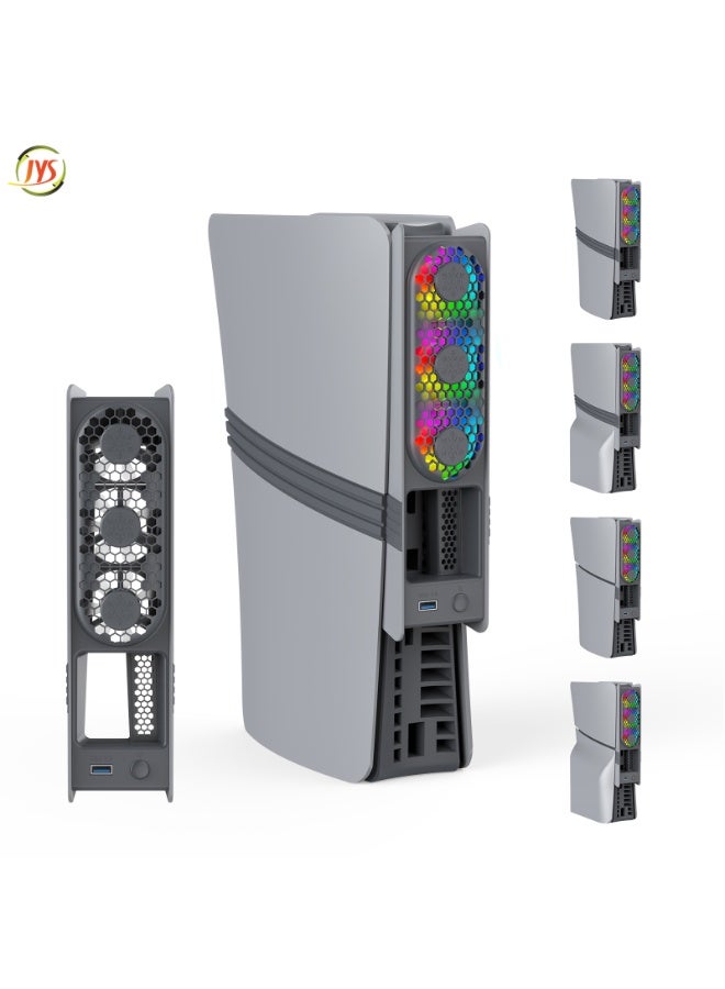 جاي واي إس *مراوح لأجهزة الألعاب متوافقة مع PS5 Slim وPS5 Pro: مصممة خصيصًا لأجهزة PS5 Slim وPS5 Pro (الإصدارات الرقمية والعادية على حد سواء)، مع سهولة التركيب. - Image 3