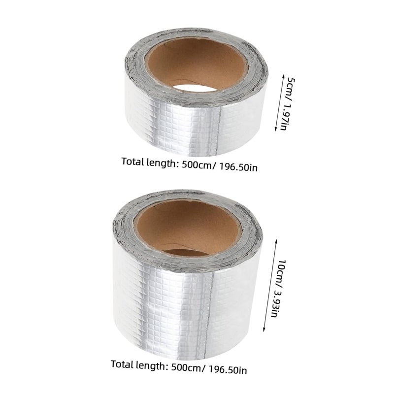 2 قطعة من شريط المطاط البيوتيل الأسود لإصلاح التسرب وسد الشقوق على الأسطح والأسطح الخارجية - Image 3