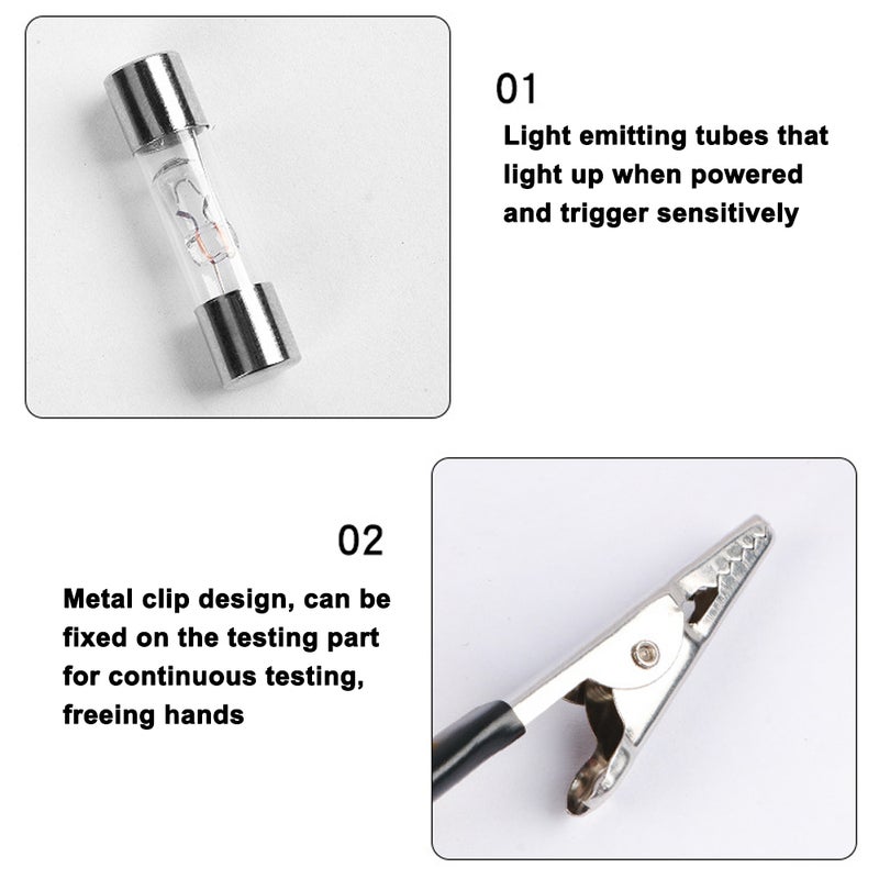Vehicle Maintenance Copper Test Pen Circuit Detection Pen 6Volt/12Volt/24Volt Car Light Tester Circuit Detector Light Test Pen - Image 5