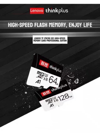 بطاقة micro SD عالية السرعة بسعة 64 جيجابايت باللون الرمادي الداكن، فئة أداء A1، سرعة قراءة 100 ميجابايت/ثانية، بطاقة ذاكرة عالمية للهواتف والكاميرات وأجهزة المراقبة - view 2