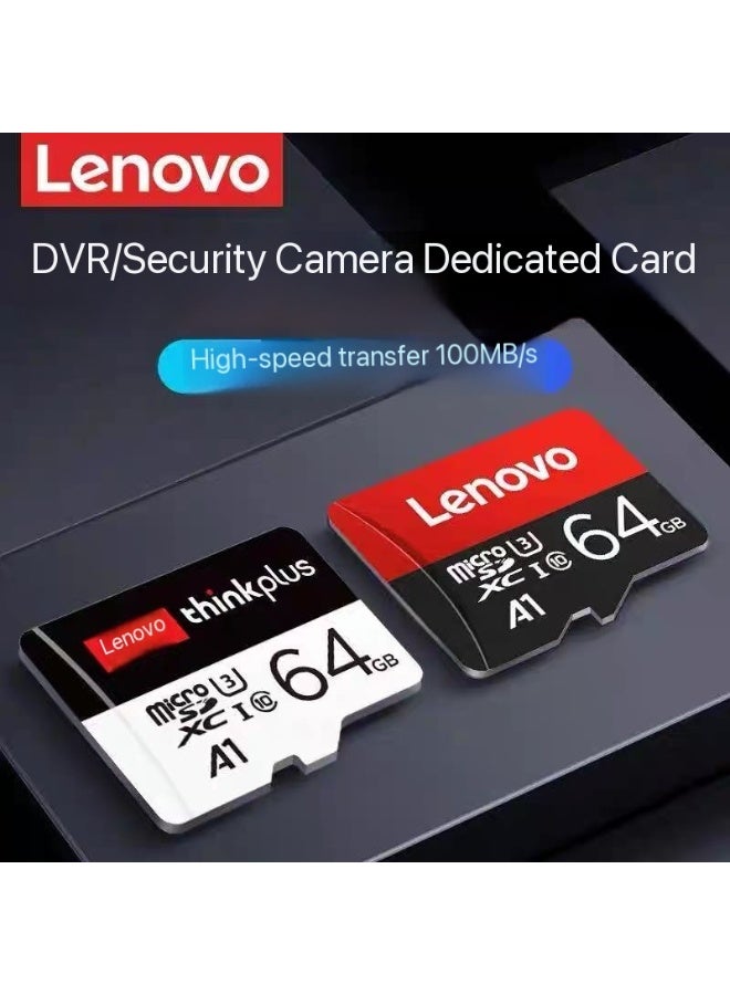 Lenovo Dark Grey 64GB U3 High-Speed Micro SD Card, A1 Performance Class, 100MB/s Read Speed, Universal Memory Card for Phones, Cameras & Surveillance Devices 64 GB - Image 5