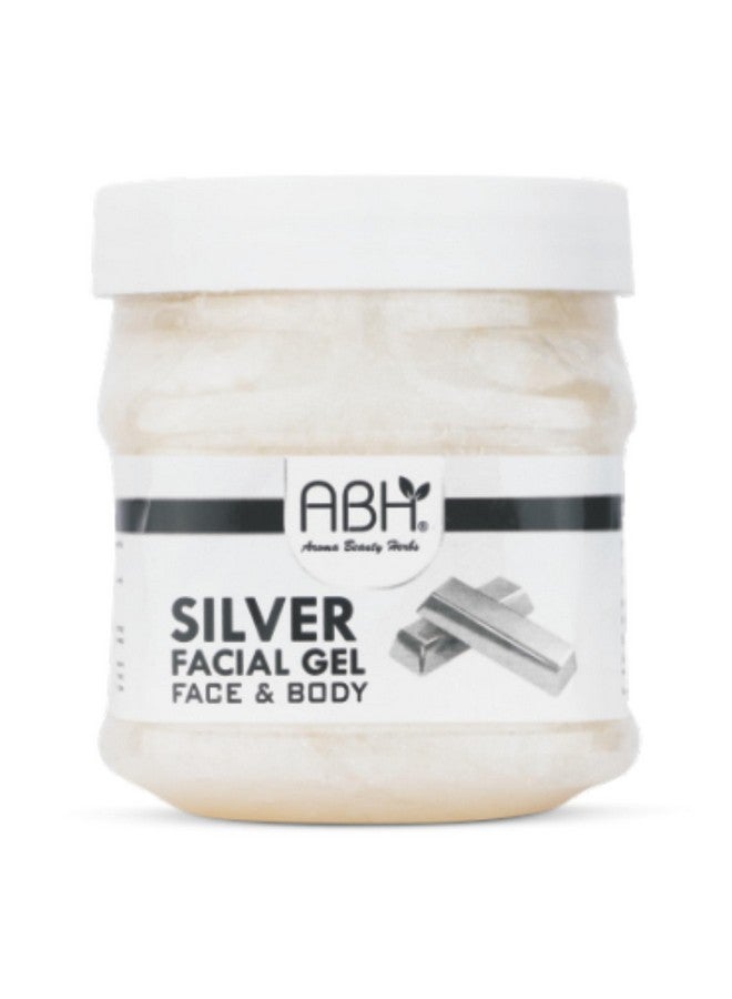 ABH Silver Facial Gel for Face & Body - Skin Brightening & Detoxifying Gel with Silver Extracts - Enhances Glow & Revitalizes Skin - 500g