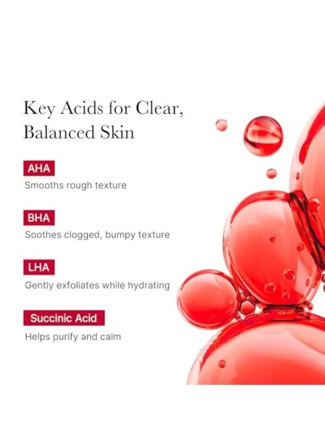 Red Body Peeling Shot, Strawberry Skin Body Spray Cleanser, AHA + BHA + Succinic Acid, Exfoliating, 3.88 oz. - Image 5