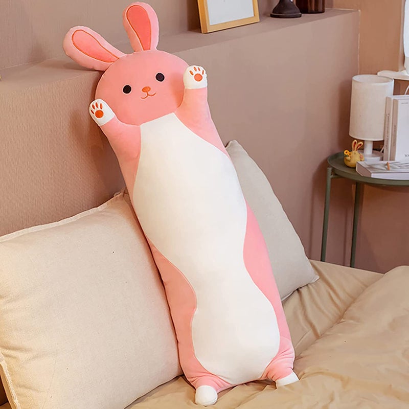 TechMax Solution Huggable Bunny Plush, Long Throw Pillow, Sleeping Hugging Pillows, Giant Cony Body Pillow, Beloved Gifts at Christmas or Birthday - Image 5