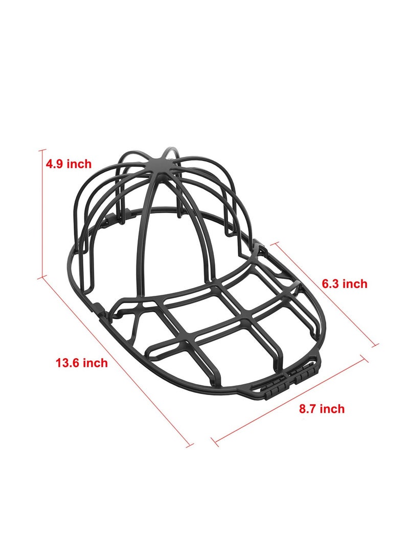 Hat Wash, 2-Piece Baseball Cap Cleaner Hat Wash, Hat Wash Frame Cage, Hat Protector for Washing Machines, Black - pzsku/ZC6ECD8598EFB9948312EZ/45/_/1690170093/a38a6ed4-6b42-4911-9618-962ff4d60abc