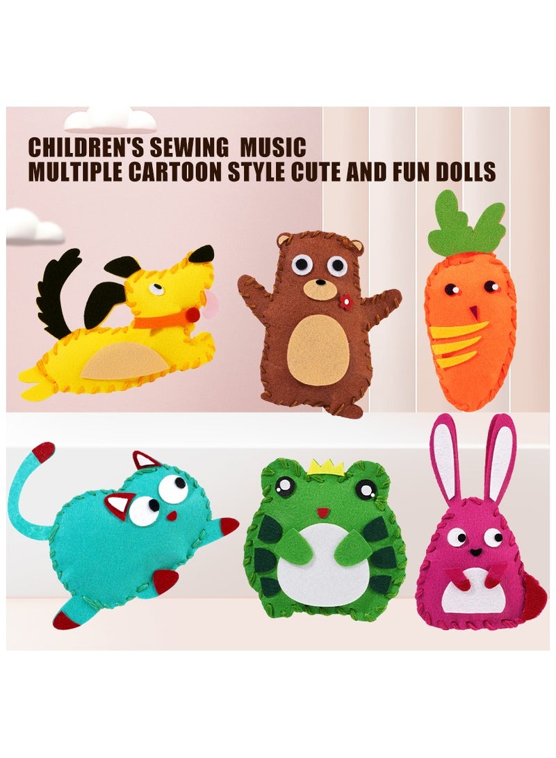 طقم مواد خياطة دمى الأطفال فرحة افعلها بنفسك غير منسوجة يدوية روضة أطفال لغز لعبة تعليمية مبكرة - Image 3