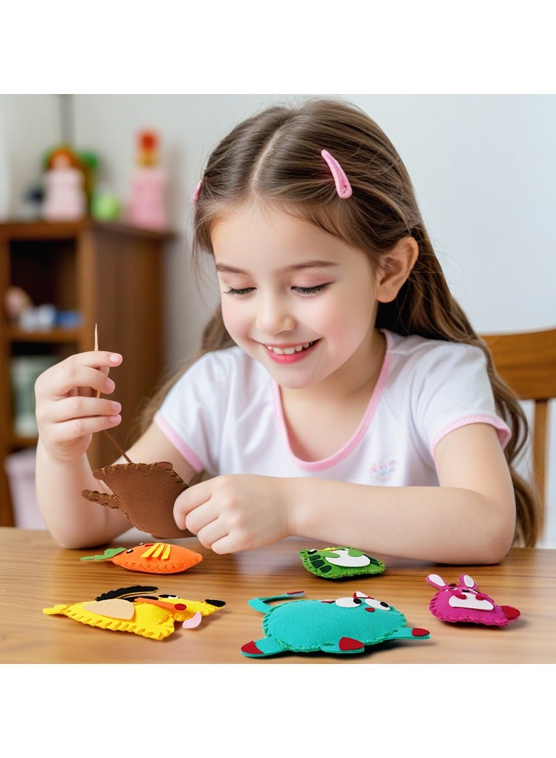 طقم مواد خياطة دمى الأطفال فرحة افعلها بنفسك غير منسوجة يدوية روضة أطفال لغز لعبة تعليمية مبكرة - Image 5