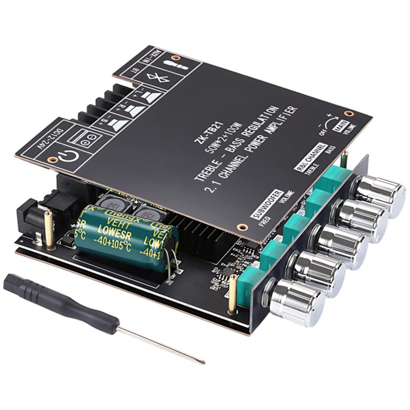 500W 2 1 Channel Wireless Digital Amplifier Board With Tpa3116 Chip Aux Input - Image 2