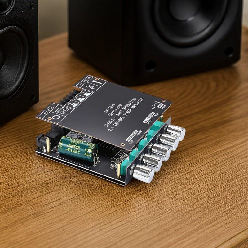 500W 2 1 Channel Wireless Digital Amplifier Board With Tpa3116 Chip Aux Input - Image 4