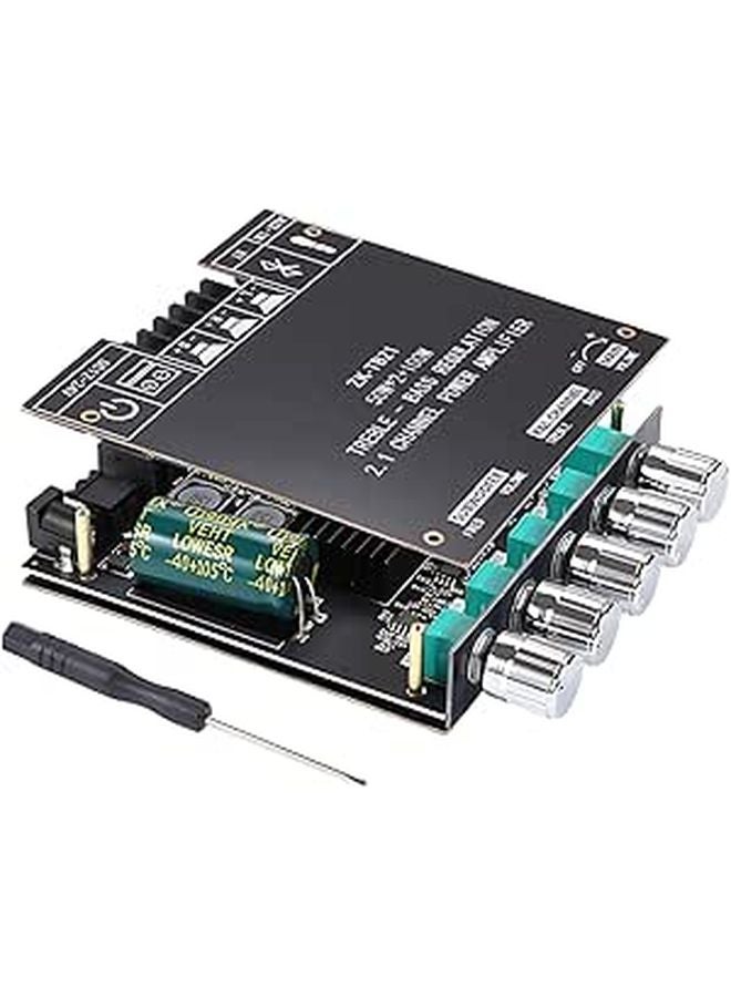 500W 2 1 Channel Wireless Digital Amplifier Board With Tpa3116 Chip Aux Input - Image 1