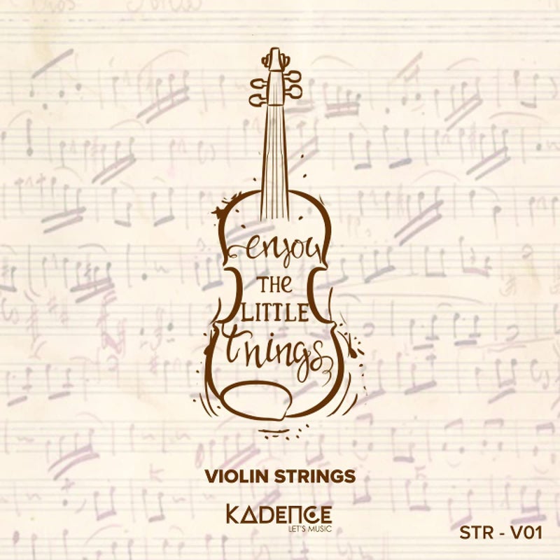Kadence Violin String Set STR-V01 for Size 1/4, 1/2, 3/4, 4/4 Scale Medium Tension – Solid Steel Core, Warm Tone, Economical and Durable - Image 5
