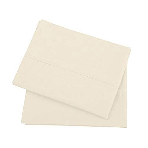 Bright Décor Pillow Cover | Takiya Cover | Takiya kholi | Pillow Cases | Pillow Covers Set of 2-100% Microfiber – Soft, Smooth and Wrinkle Free - Ivory Solid - 16" X 24" Pillow Cover - Image 4
