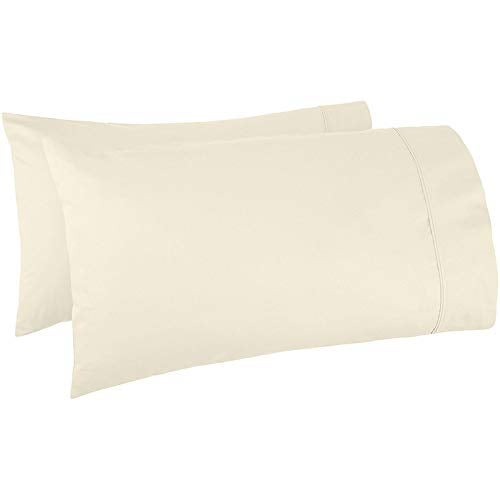 Bright Décor Pillow Cover | Takiya Cover | Takiya kholi | Pillow Cases | Pillow Covers Set of 2-100% Microfiber – Soft, Smooth and Wrinkle Free - Ivory Solid - 16" X 24" Pillow Cover - Image 5