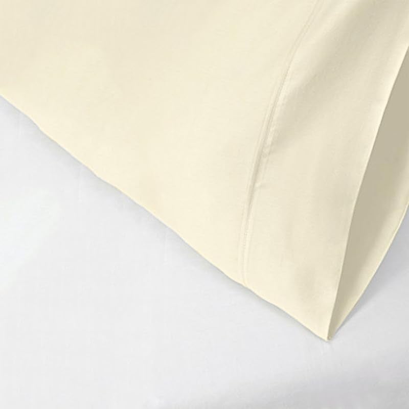 Bright Décor Pillow Cover | Takiya Cover | Takiya kholi | Pillow Cases | Pillow Covers Set of 2-100% Microfiber – Soft, Smooth and Wrinkle Free - Ivory Solid - 16" X 24" Pillow Cover - Image 3