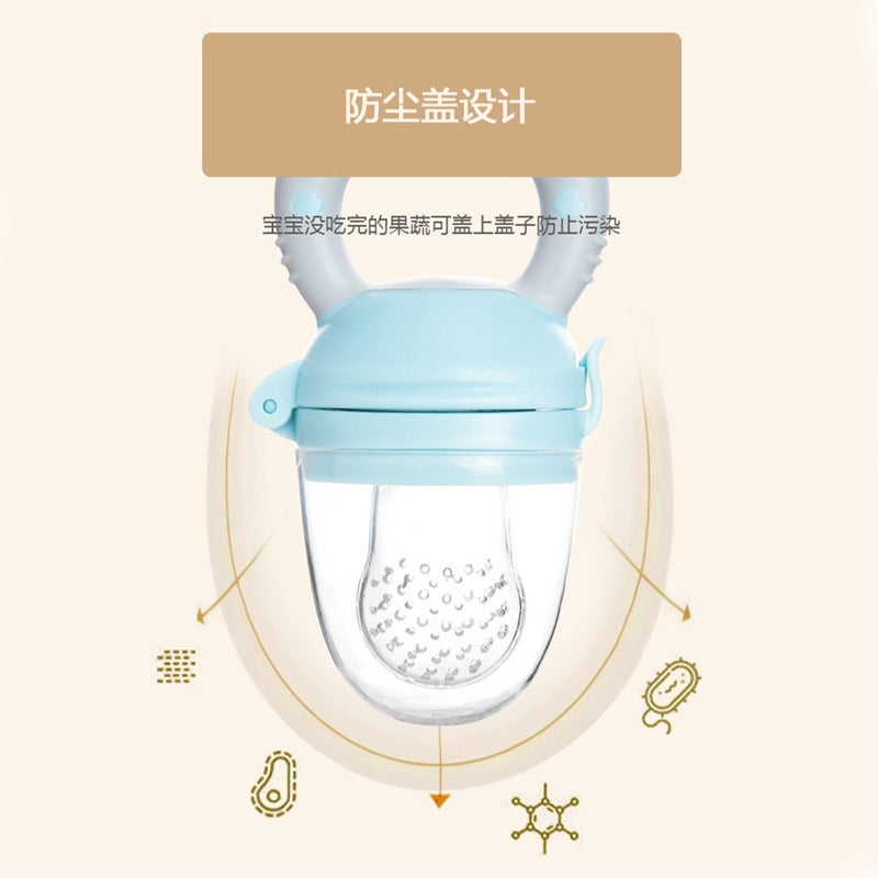 Piglet Bite Bite Bite Baby Fruit And Vegetable Bite Baby Fruit Food Bite Bag Food Supplemental Grinding Stick Teeth Soothing Gum - Image 4