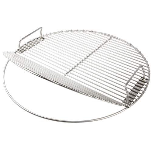 Mydracas Cooking Grate 21.5 inch Kettle Grill Grate 304 Stainless Steel Round Hinged Cooking Grid Grill Accessory Replaces for Weber Original Kettle Series - Image 1