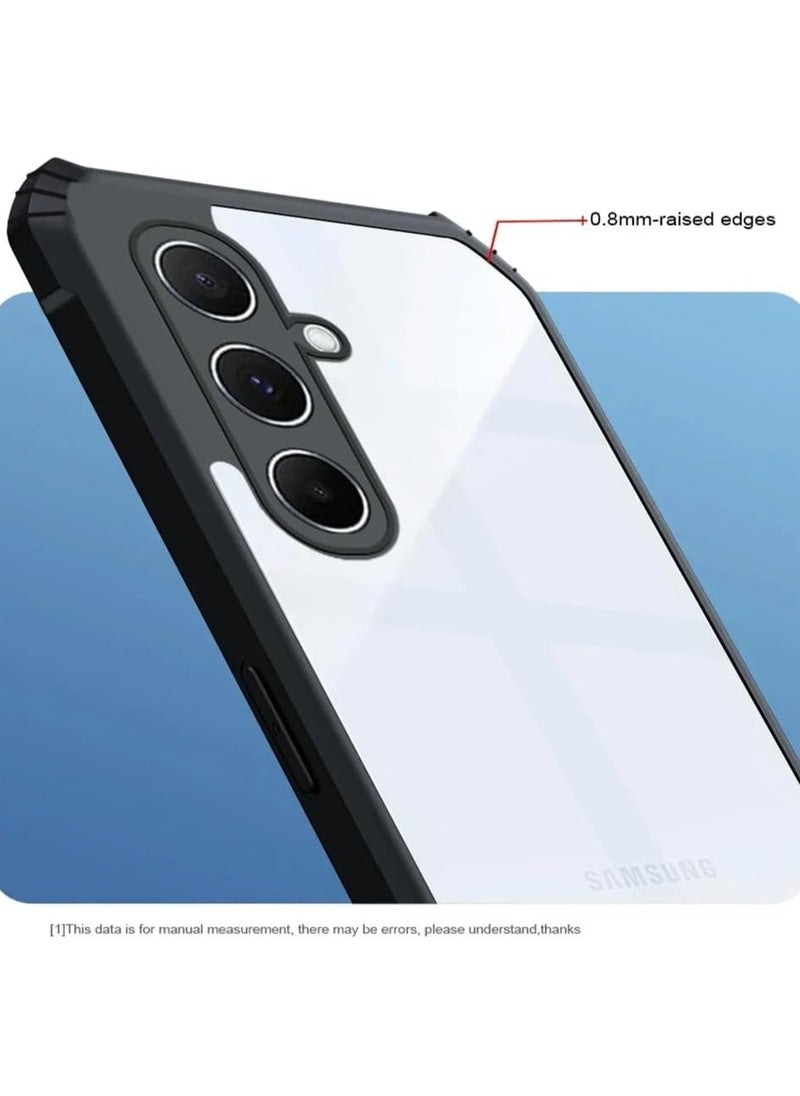 General Case Compatible with Galaxy A55 5G [Droproof] [Sweat-Proof] [Fingerprint-Proof] Shockproof TPU+PC Clear Protective Phone Case Fits Galaxy A55  - Image 3