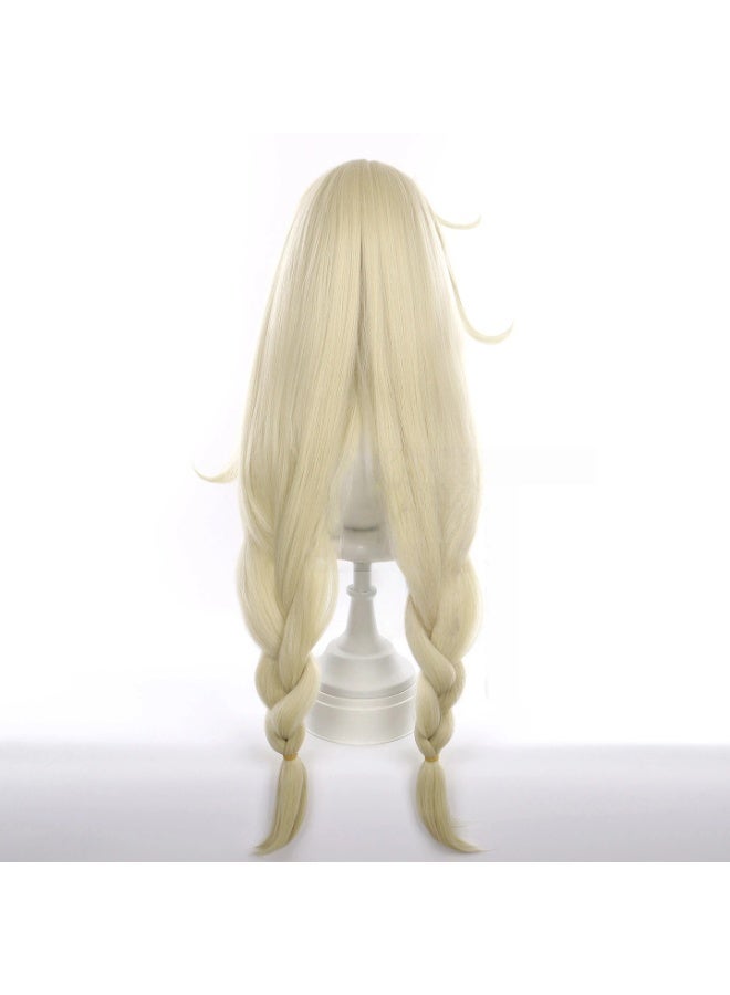 عام جينشين تأثير أليس شعر مستعار تأثيري فروة الرأس أعلى الذرة اللحية شعر مستعار هدية للعائلة والأصدقاء - Image 4