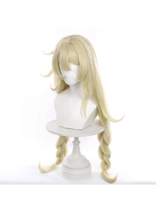 عام جينشين تأثير أليس شعر مستعار تأثيري فروة الرأس أعلى الذرة اللحية شعر مستعار هدية للعائلة والأصدقاء - Image 3