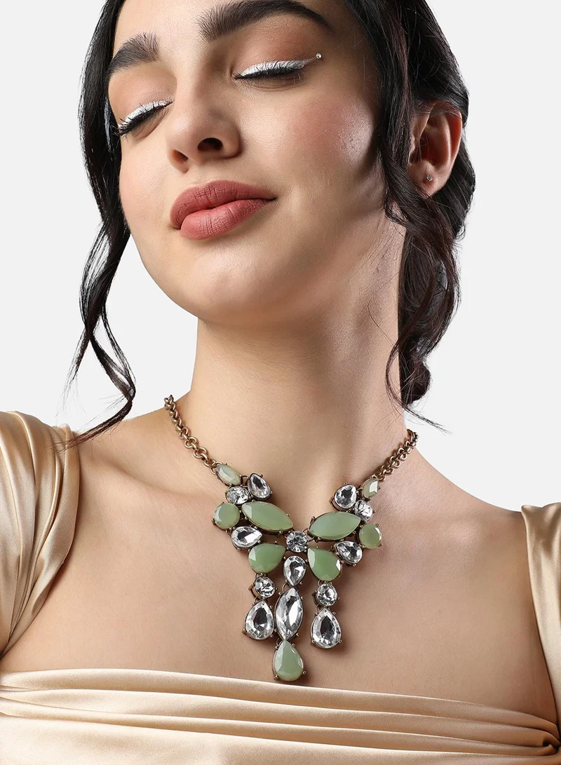 SOHI Designer Statement Stone Artificial Necklace Jewellery