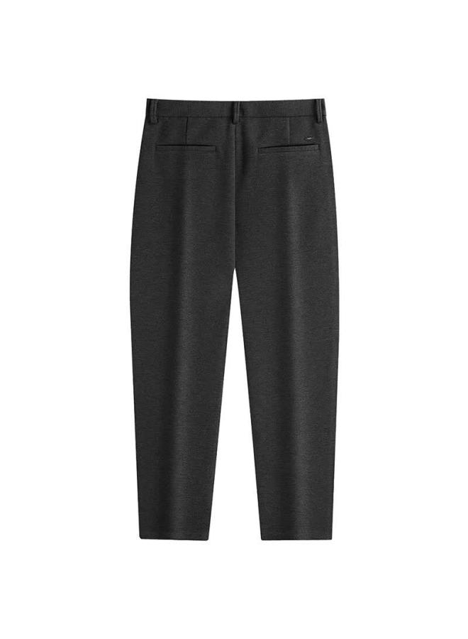Dancing With Wolves Textured High-quality Draped Casual Men's Trousers 015 Dark Gray 29