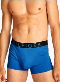 TOMMY HILFIGER Men's 3-Pack Logo Waistband Trunks - Cotton, Multicolour  - Image 4