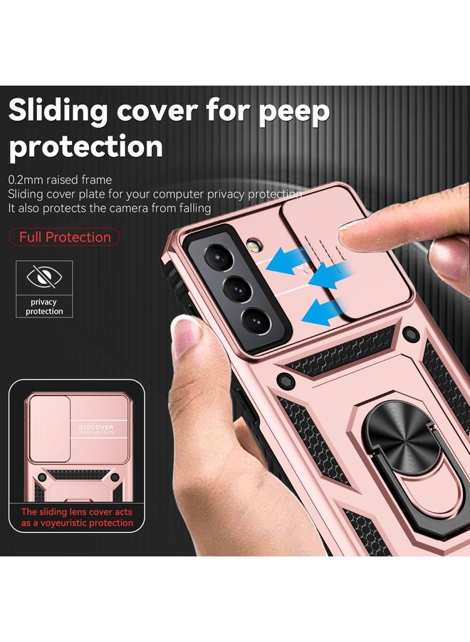 اس-توب جراب لهاتف Samsung Galaxy S21 5G مع حامل كاميرا منزلق - Image 5