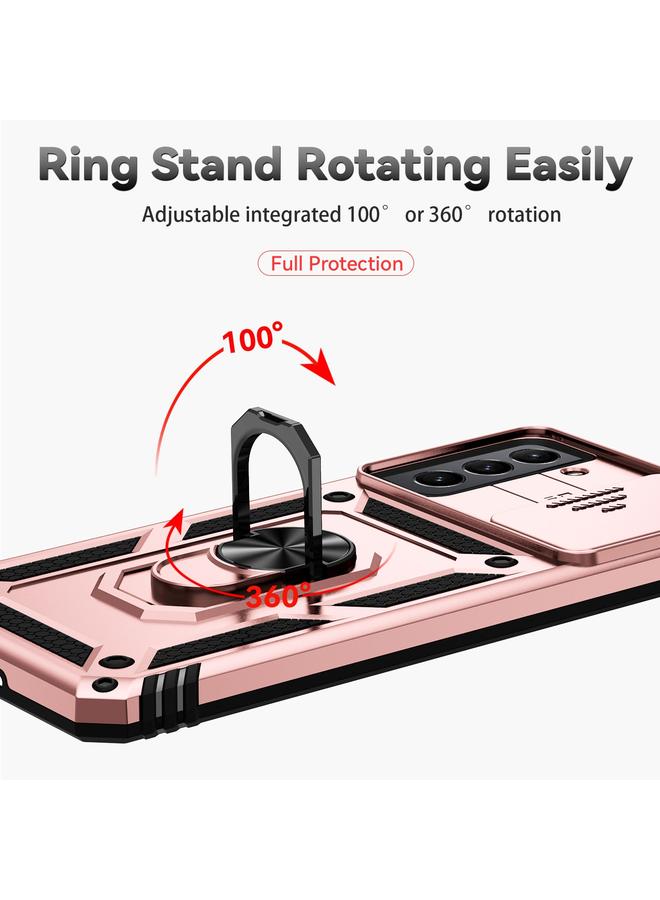 اس-توب جراب لهاتف Samsung Galaxy S21 5G مع حامل كاميرا منزلق - Image 4